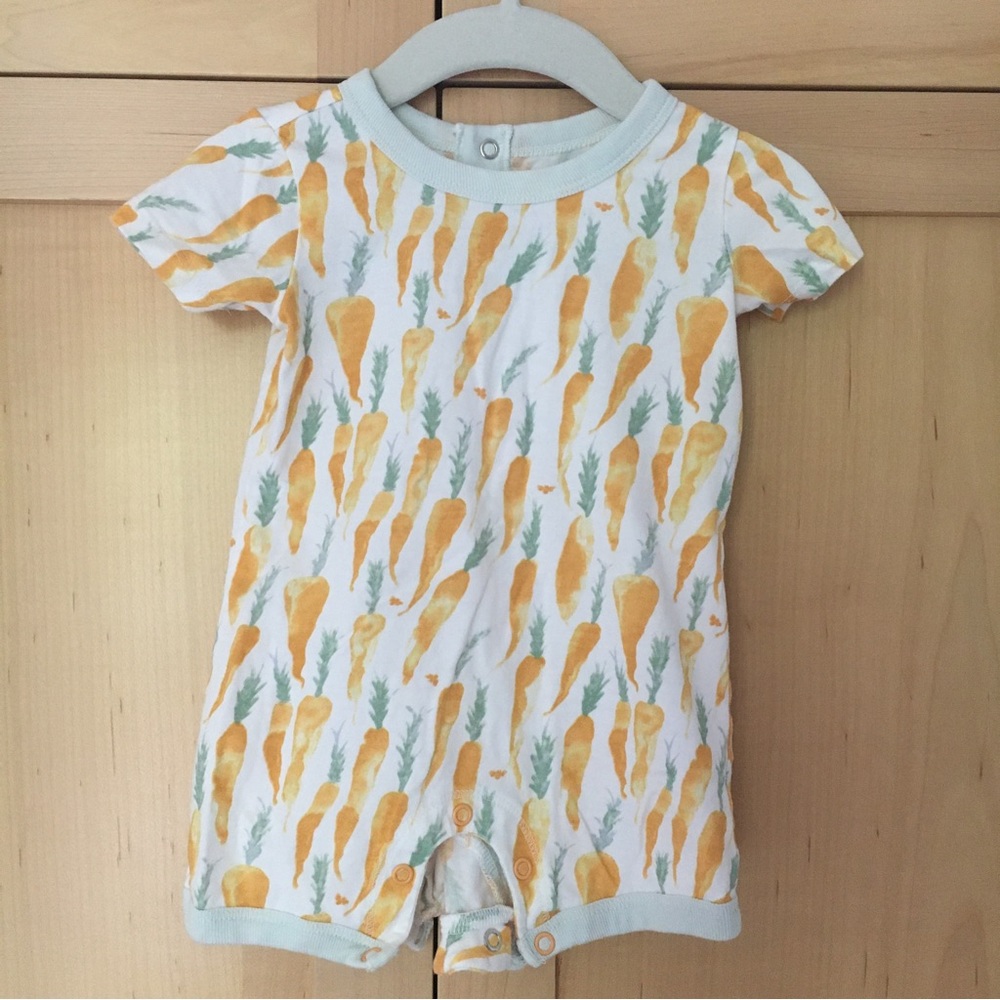 Whimsical carrot onesie from Burt’s Bees